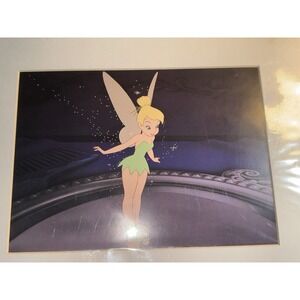 Disney Lithograph Preening Pixie Tinker Bell Matted‎ 8 X 10